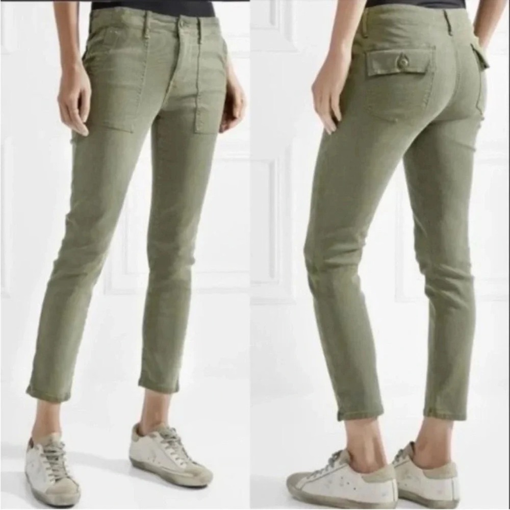 THE GREAT. Green Corduroy Pants size 26